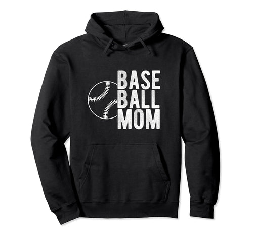 Baseball Mom Sport Athlete Family Hoodie - Minimalist Print for Adults - T-Shirt, Sweatshirt, Hoodie