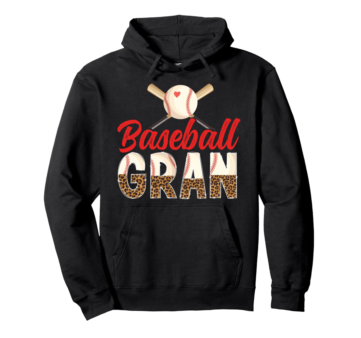 Baseball Gran Leopard Gran Baseball Hoodie - Custom Art Print Men Women - T-Shirt, Sweatshirt, Hoodie