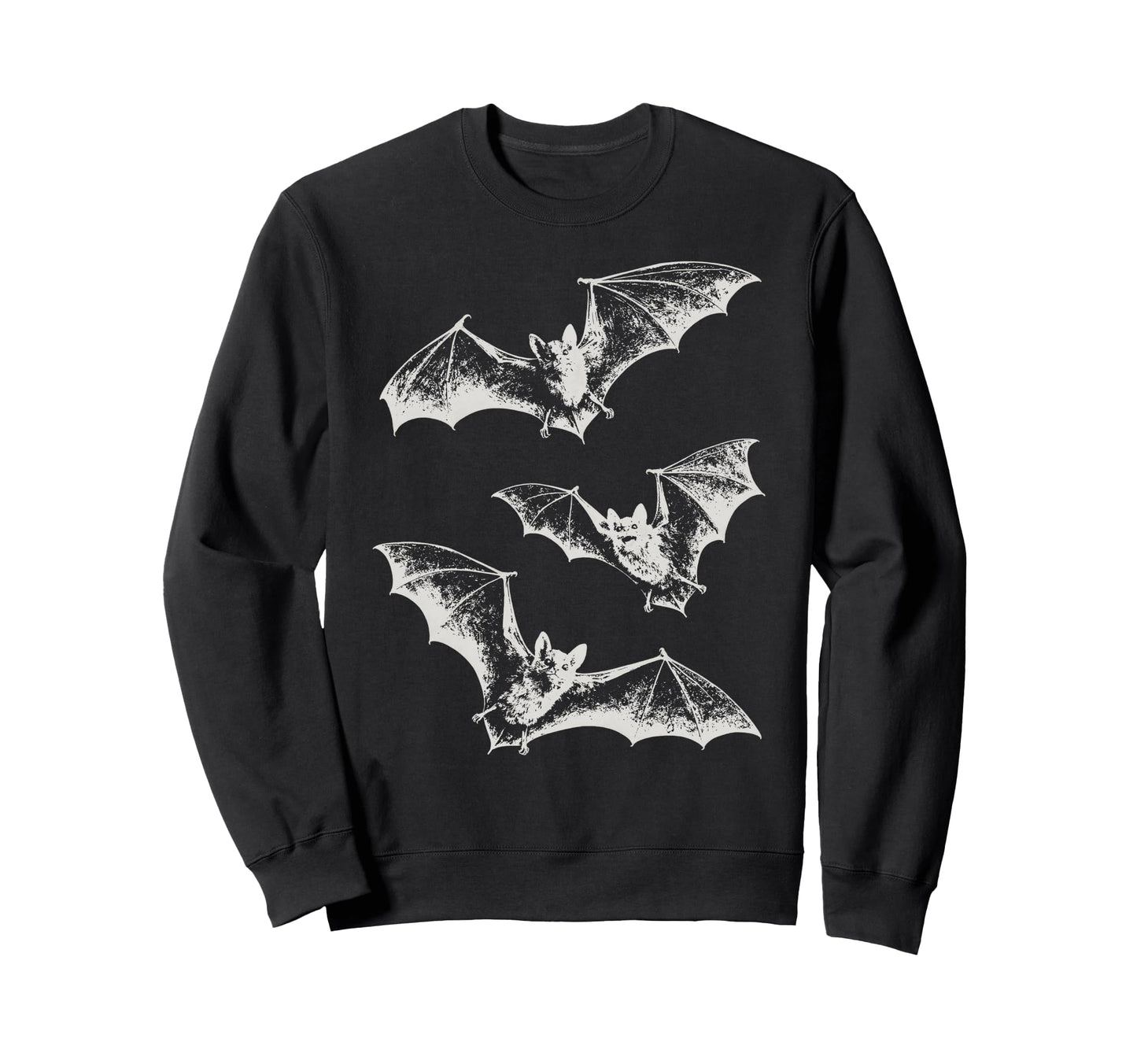 Three Bats Y2K 90S Gothic Grunge Sweatshirt - Aesthetic Graphic Men Women - T-Shirt, Sweatshirt, Hoodie