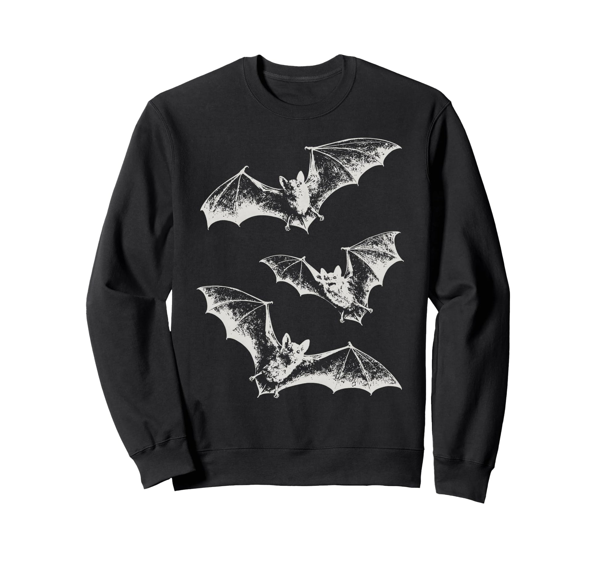 Three Bats Y2K 90S Gothic Grunge Sweatshirt - Aesthetic Graphic Men Women - T-Shirt, Sweatshirt, Hoodie
