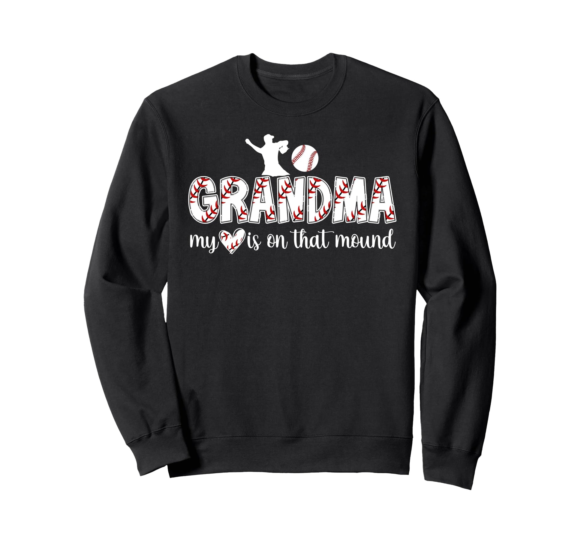 Proud Baseball Pitcher Grandma Baseball Sweatshirt - Trendy Graphic Unisex - T-Shirt, Sweatshirt, Hoodie