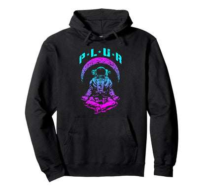 Plur Peace Love Unity Respect Techno Hoodie - Aesthetic Graphic Men Women - T-Shirt, Sweatshirt, Hoodie