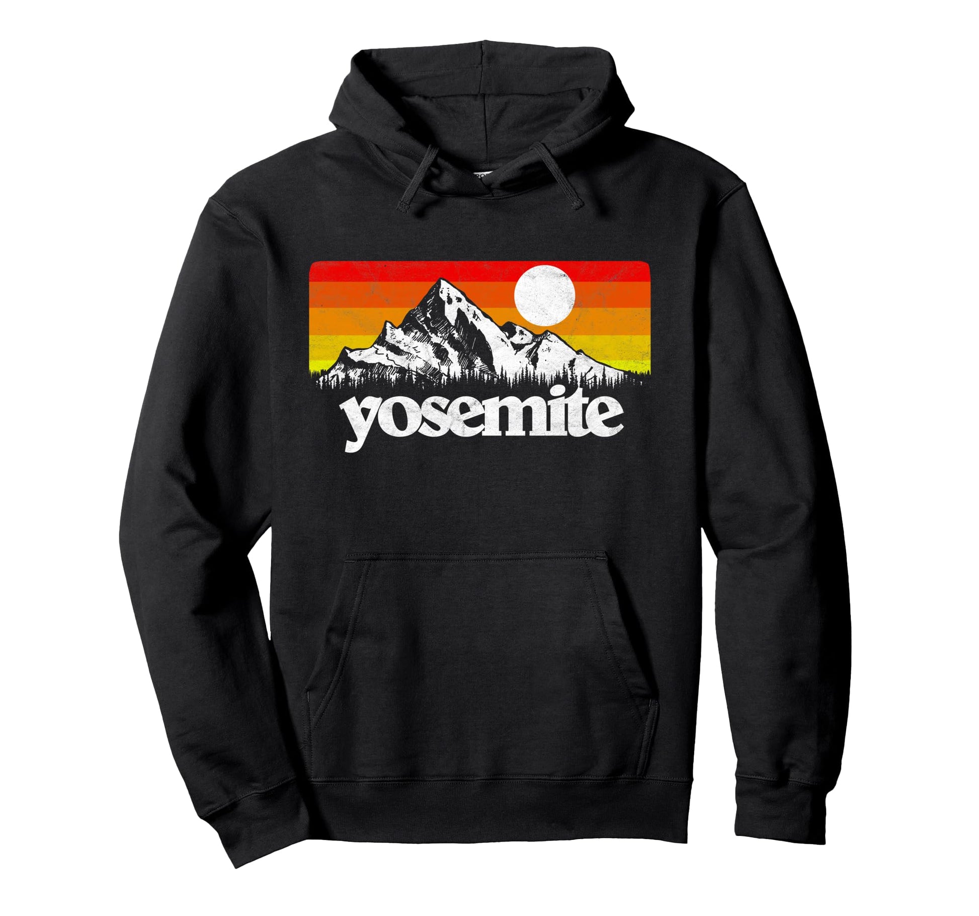 Yosemite National Park Mountains Sun Hoodie - Fun Novelty Design Men Women - T-Shirt, Sweatshirt, Hoodie