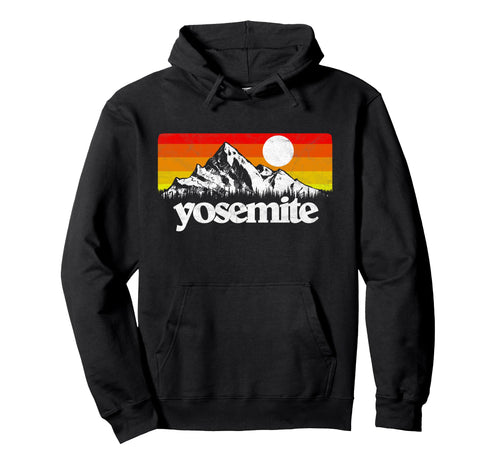 Yosemite National Park Mountains Sun Hoodie - Fun Novelty Design Men Women - T-Shirt, Sweatshirt, Hoodie