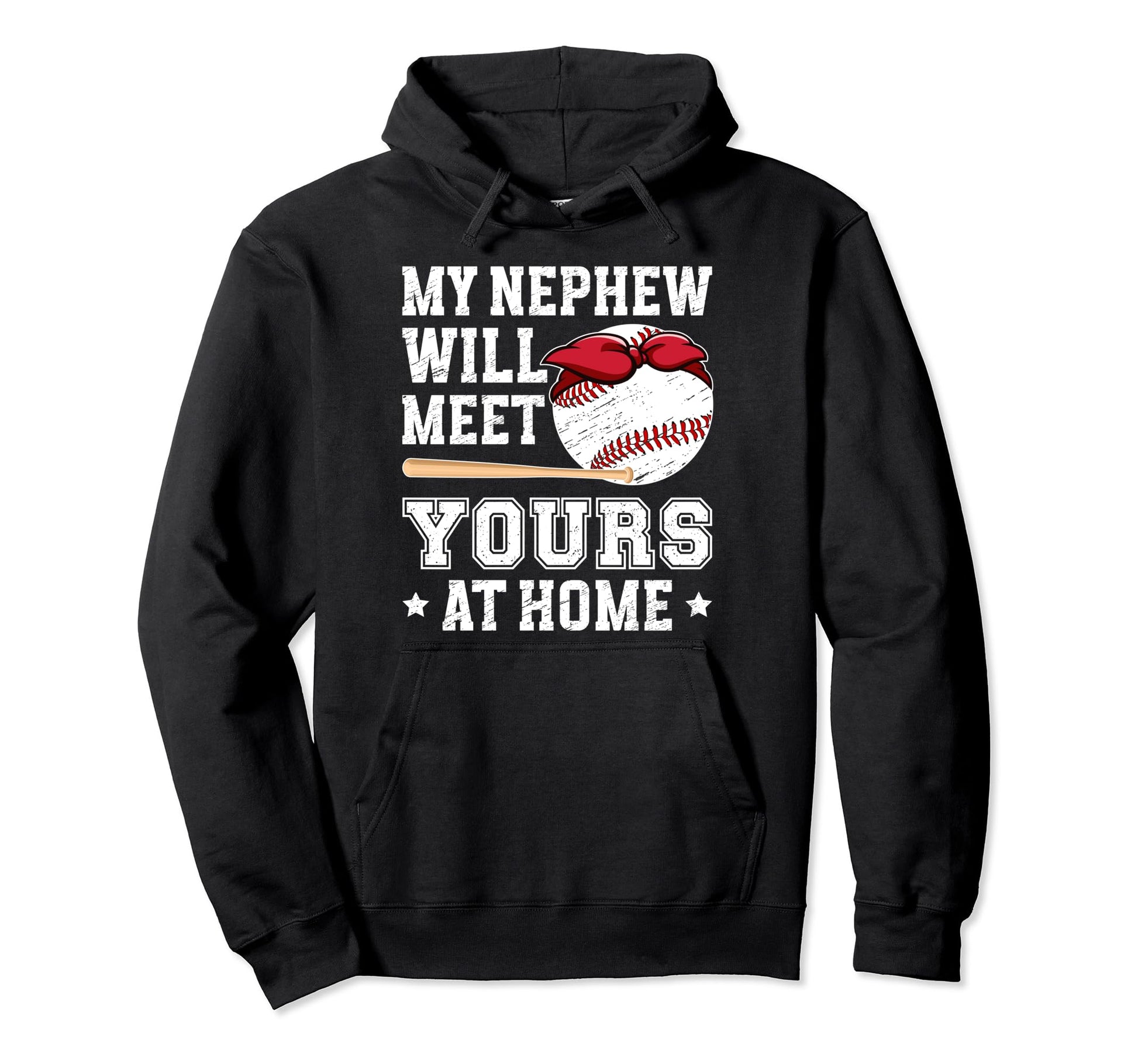 My Nephew Baseball Aunt Baseball Hoodie - Aesthetic Graphic Men Women - T-Shirt, Sweatshirt, Hoodie