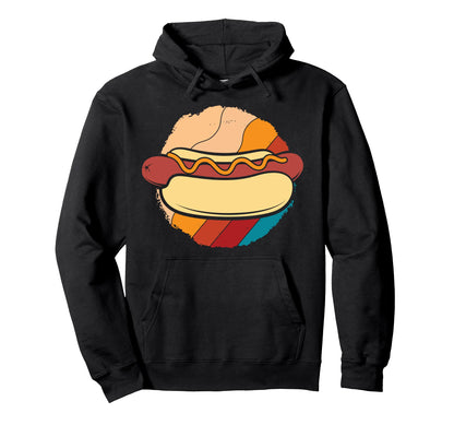 Hot Dog Lover Rainbow Vibes Hoodie - Aesthetic Graphic Unisex - T-Shirt, Sweatshirt, Hoodie