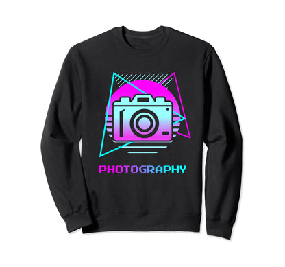 Photography Camera Photographer Sweatshirt - Aesthetic Graphic for Adults - T-Shirt, Sweatshirt, Hoodie