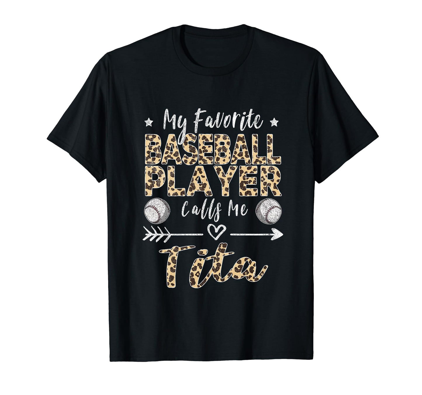 My Favorite Baseball Player Calls Me Tita T-Shirt - Graphic Print Unisex - T-Shirt, Sweatshirt, Hoodie