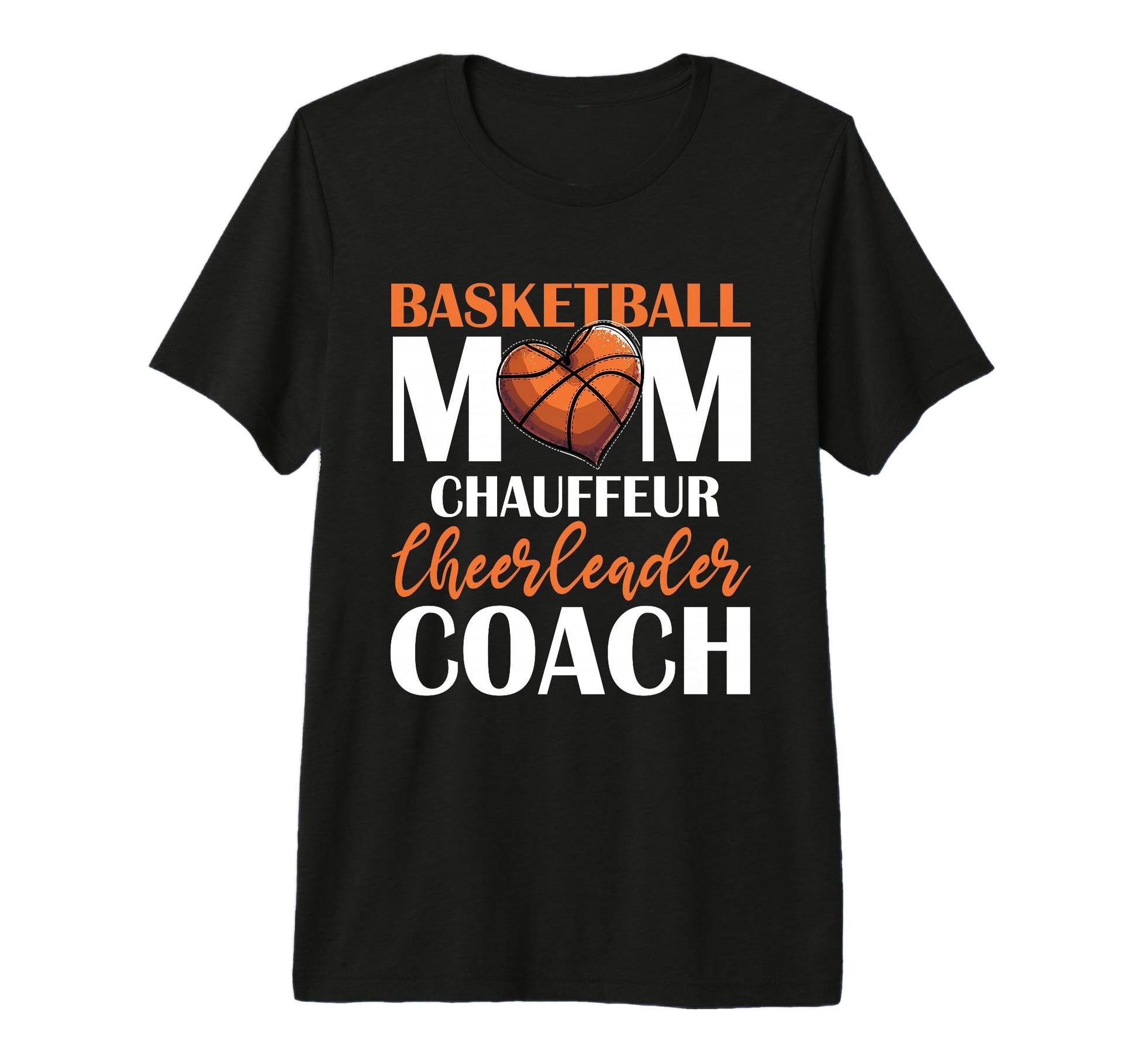 Game Day Basketball Mom Tri Blend T-Shirt - Custom Art Print for Adults - T-Shirt, Sweatshirt, Hoodie