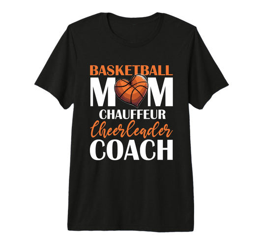Game Day Basketball Mom Tri Blend T-Shirt - Custom Art Print for Adults - T-Shirt, Sweatshirt, Hoodie
