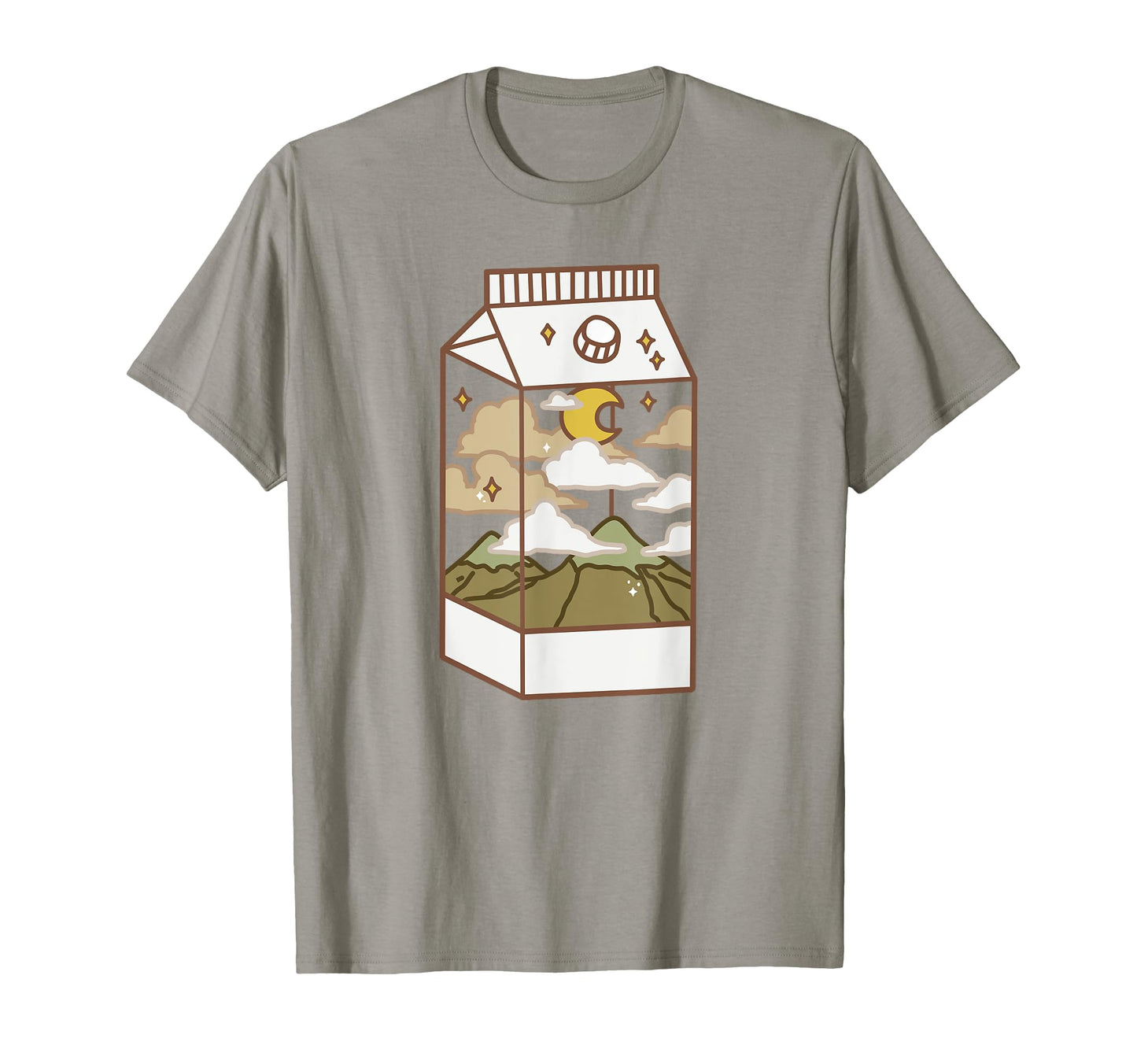 Japanese Aesthetic Milk Box Artwork T-Shirt - Custom Art Print Men Women - T-Shirt, Sweatshirt, Hoodie
