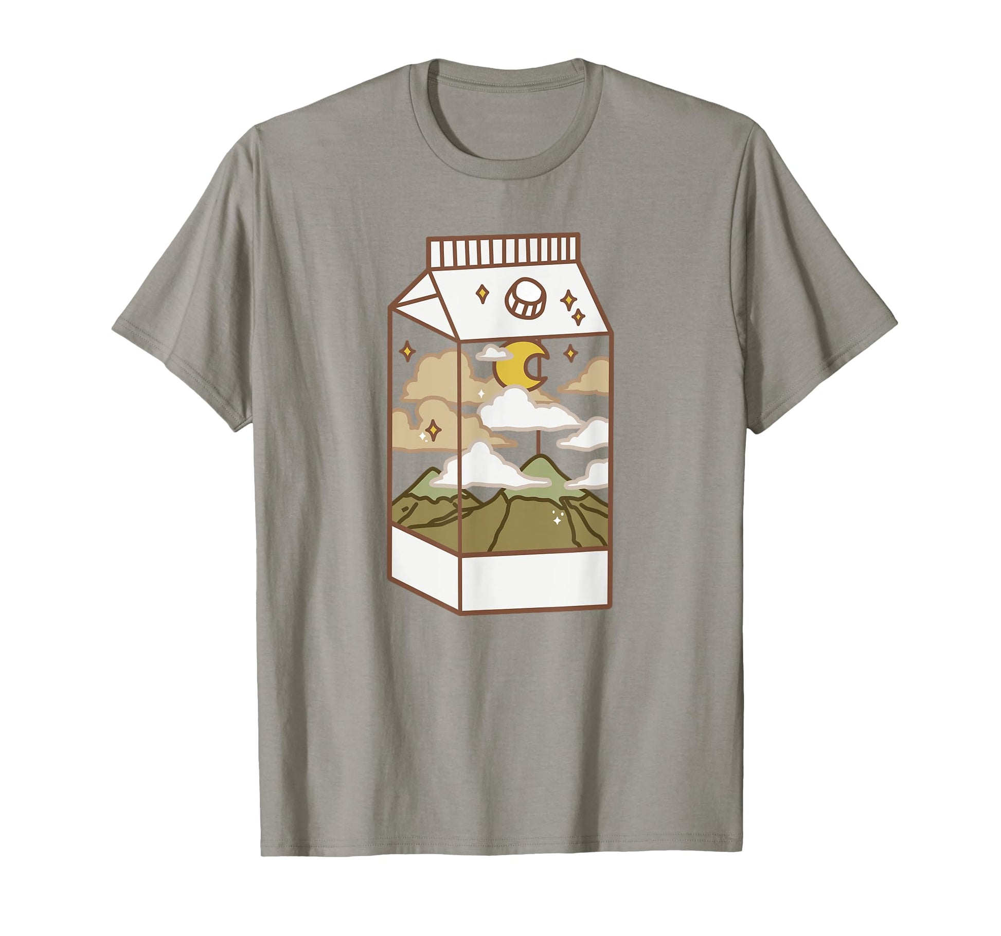 Japanese Aesthetic Milk Box Artwork T-Shirt - Custom Art Print Men Women - T-Shirt, Sweatshirt, Hoodie