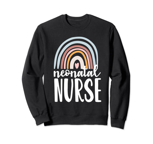 Nicu Nurse Neonatal Boho Rainbow Sweatshirt - Trendy Graphic Men Women - T-Shirt, Sweatshirt, Hoodie