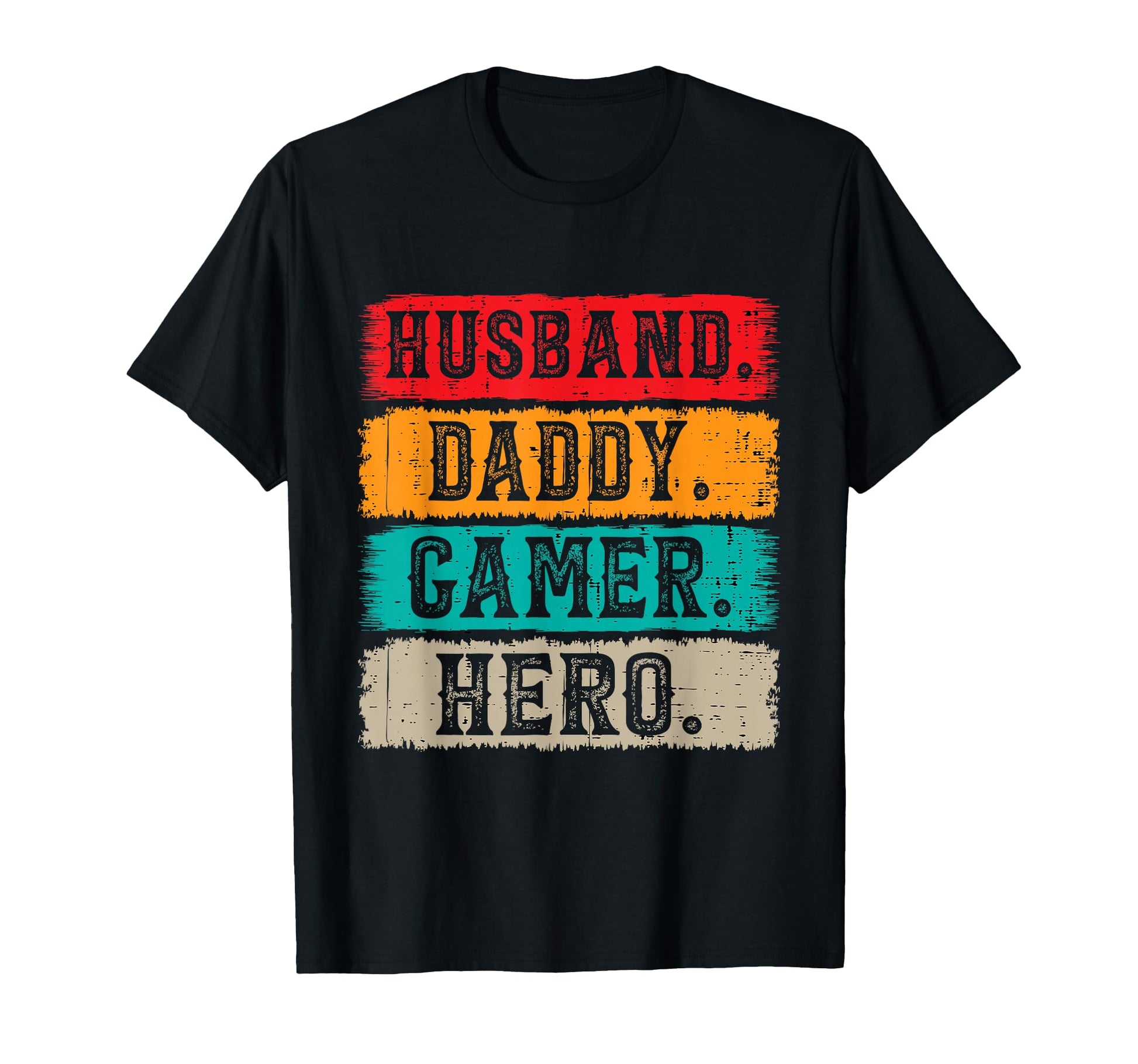 Husband Daddy Gamer Hero Funny Mens Dad T-Shirt - Graphic Print for Adults - T-Shirt, Sweatshirt, Hoodie