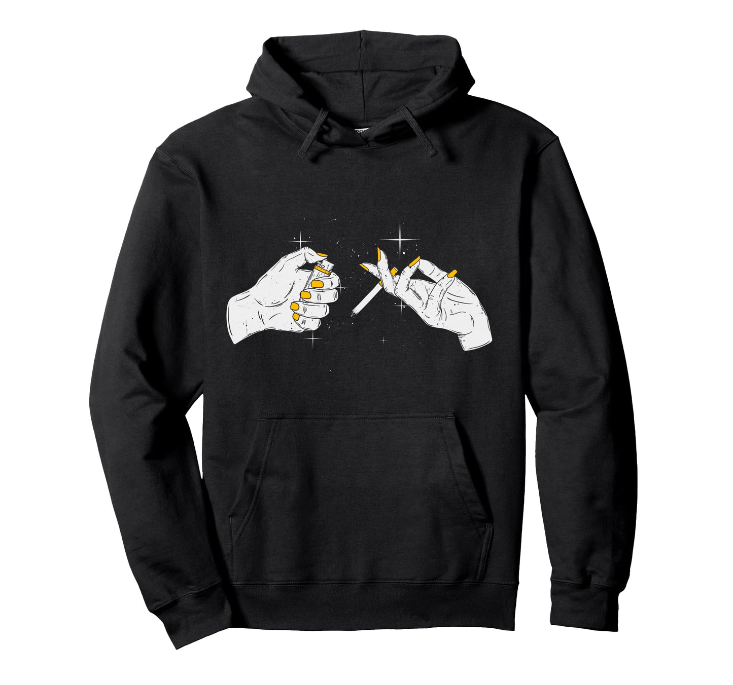 Creation Adam Smoking Aesthetic Edgy Hoodie - Aesthetic Graphic Men Women - T-Shirt, Sweatshirt, Hoodie