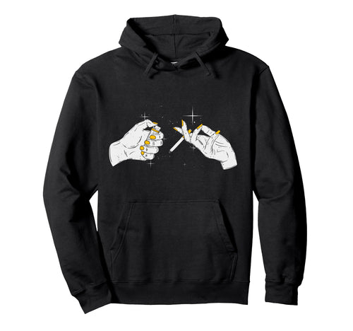 Creation Adam Smoking Aesthetic Edgy Hoodie - Aesthetic Graphic Men Women - T-Shirt, Sweatshirt, Hoodie
