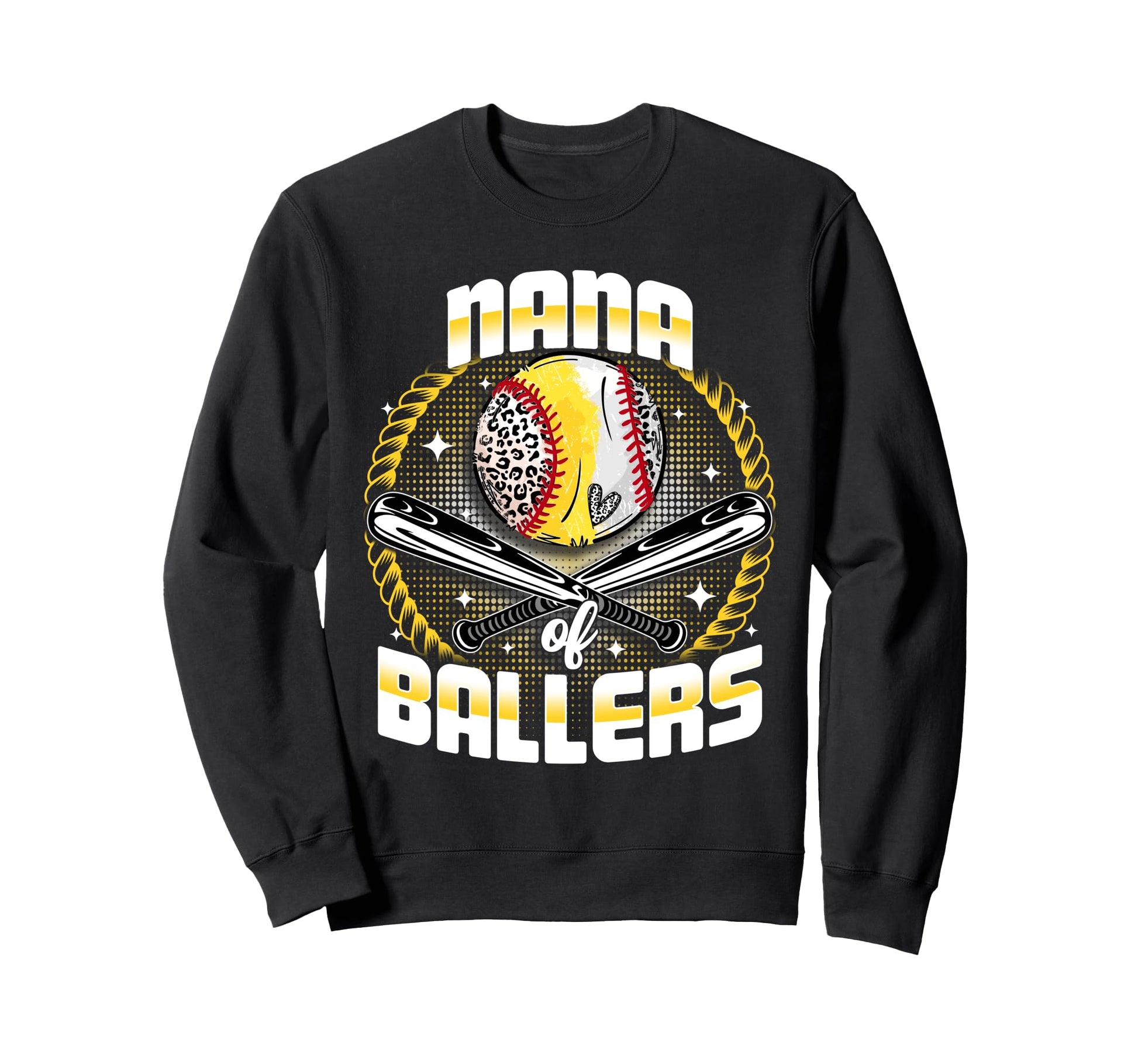 Baseball Softball Nana Ballers Sweatshirt - Unique Graphic for Adults - T-Shirt, Sweatshirt, Hoodie