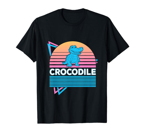 Crocodile Vaporwave Aesthetic T-Shirt - Aesthetic Graphic for Adults - T-Shirt, Sweatshirt, Hoodie