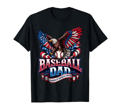 Baseball Fathers Day Usa Patriotic T-Shirt - Unique Graphic Unisex - T-Shirt, Sweatshirt, Hoodie