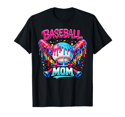 Baseball Mom Funny Mothers Day Ice T-Shirt - Minimalist Print Men Women - T-Shirt, Sweatshirt, Hoodie