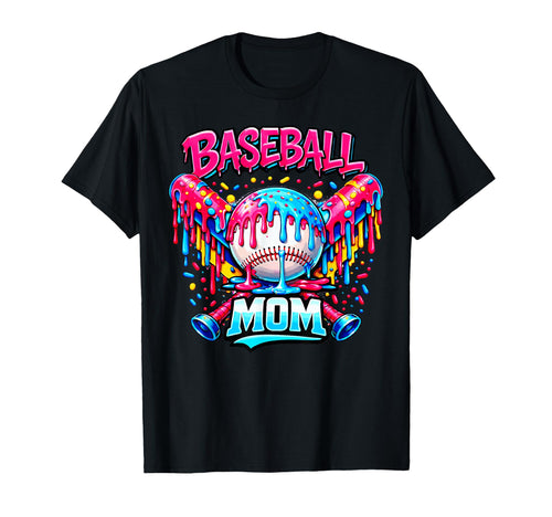 Baseball Mom Funny Mothers Day Ice T-Shirt - Minimalist Print Men Women - T-Shirt, Sweatshirt, Hoodie
