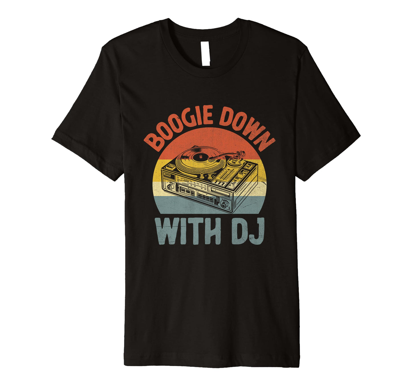 Funny Old School Dj Equipment Table T-Shirt - Graphic Print for Adults - T-Shirt, Sweatshirt, Hoodie