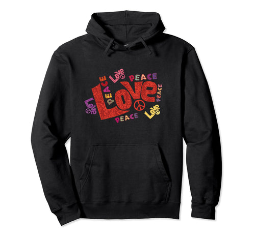 Love And Peace Hoodie - Novelty Apparel Men Women - T-Shirt, Sweatshirt, Hoodie