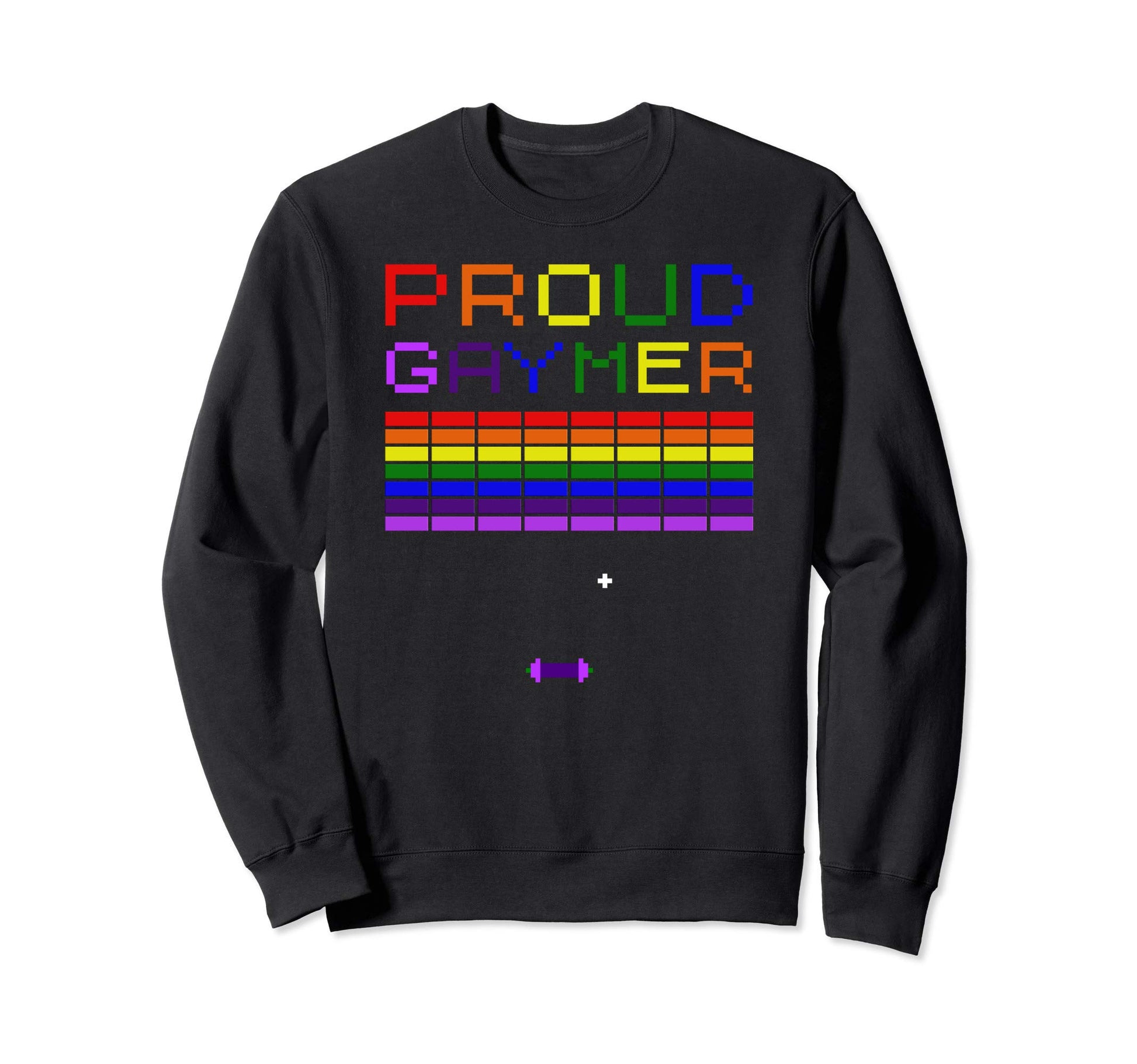 Proud Gaymer Rainbow Lgbt Pride Sweatshirt - Novelty Apparel Unisex - T-Shirt, Sweatshirt, Hoodie
