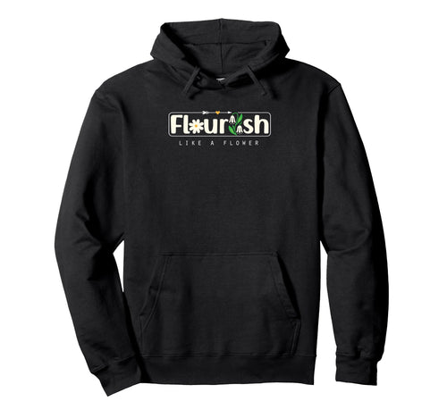 Flourish Like Flower Bible Verse Boho Hoodie - Unique Graphic Unisex - T-Shirt, Sweatshirt, Hoodie