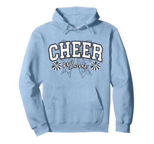Football Cheer Mom Game Day Leopard Bow Hoodie - Novelty Apparel Men Women - T-Shirt, Sweatshirt, Hoodie