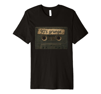 Grunge 90S Concert Mixtape T-Shirt - Fun Novelty Design for Adults - T-Shirt, Sweatshirt, Hoodie