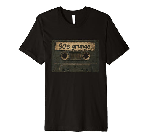 Grunge 90S Concert Mixtape T-Shirt - Fun Novelty Design for Adults - T-Shirt, Sweatshirt, Hoodie