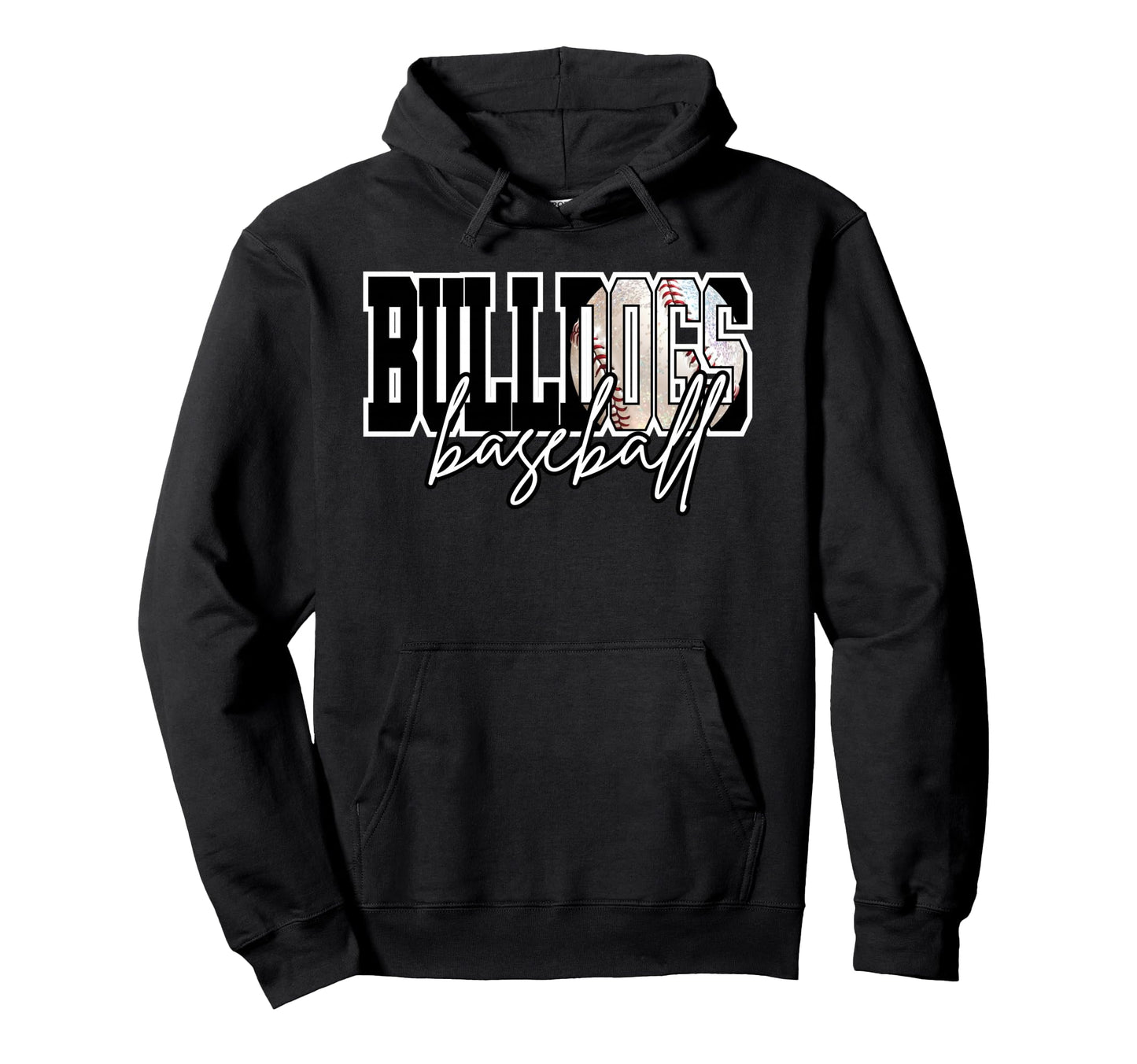 Bulldogs Baseball Mom Game Day Sports Hoodie - Unique Graphic Unisex - T-Shirt, Sweatshirt, Hoodie