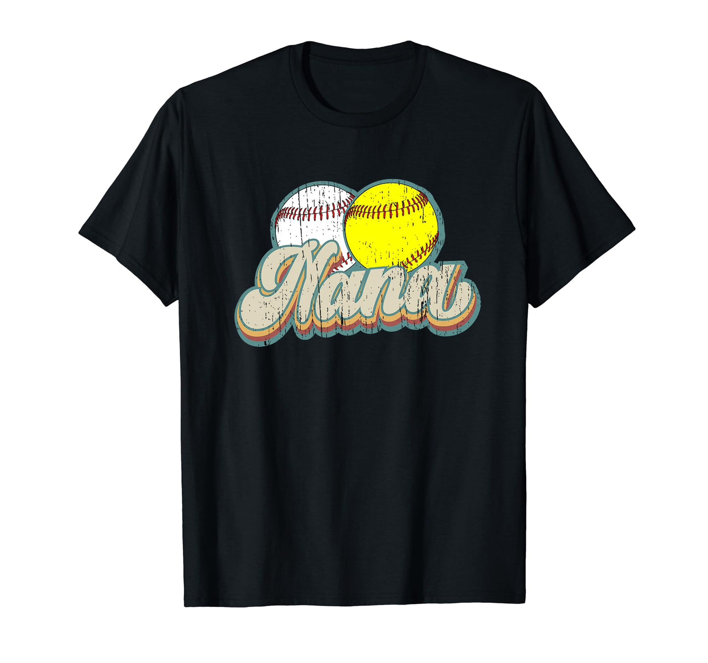 Baseball Softball Nana Grandma Softball T-Shirt - Streetwear Style Unisex - T-Shirt, Sweatshirt, Hoodie