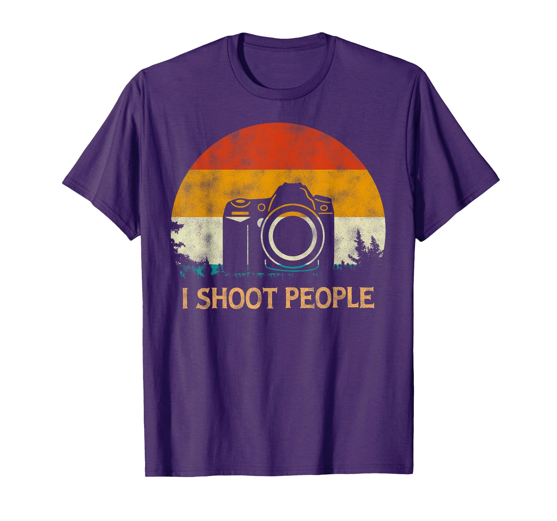 Shutterbug Pine Tree Camera Photographer T-Shirt - Graphic Print Men Women - T-Shirt, Sweatshirt, Hoodie