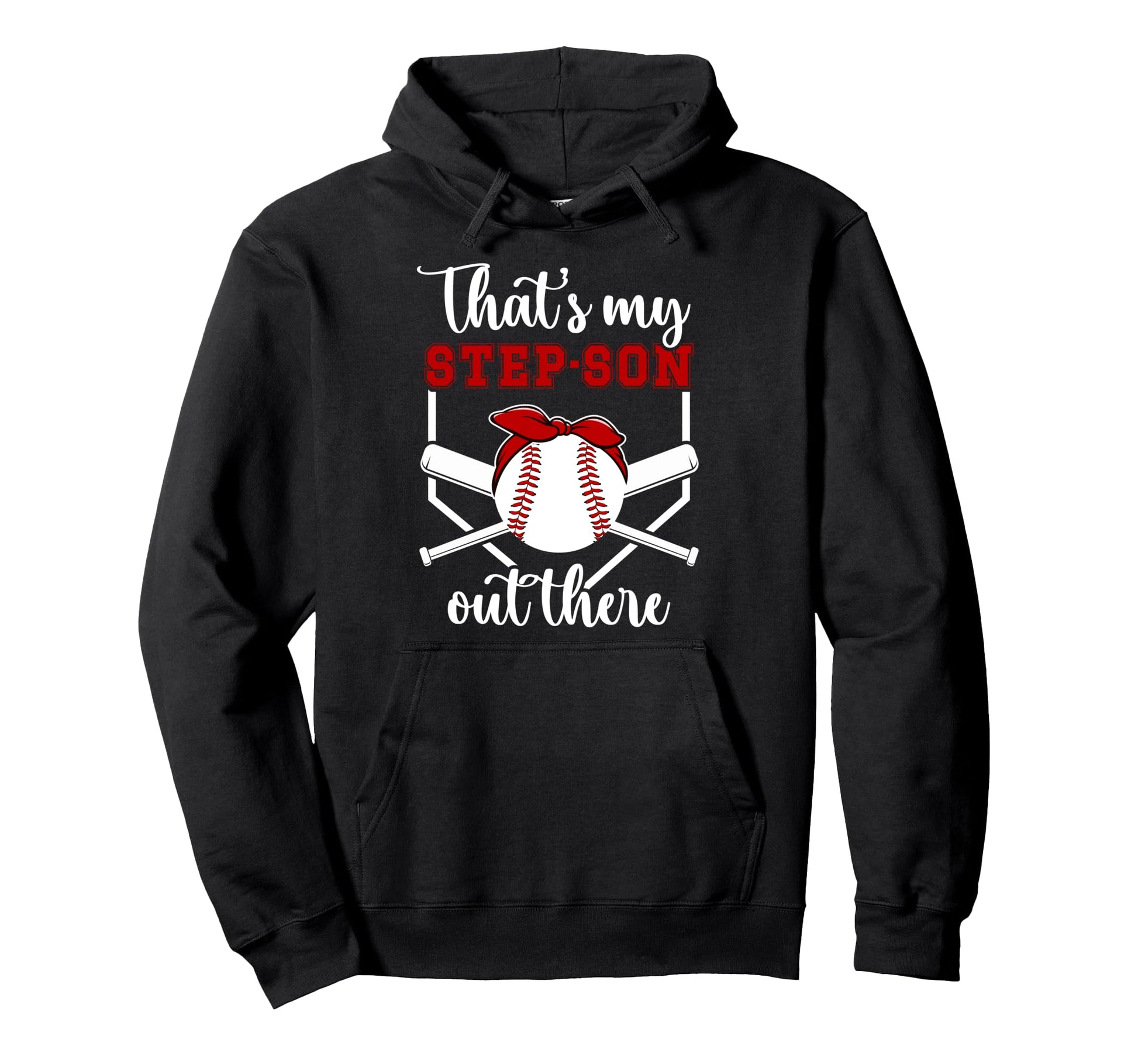 My Step Son Baseball Stepmom Baseball Hoodie - Custom Art Print Men Women - T-Shirt, Sweatshirt, Hoodie