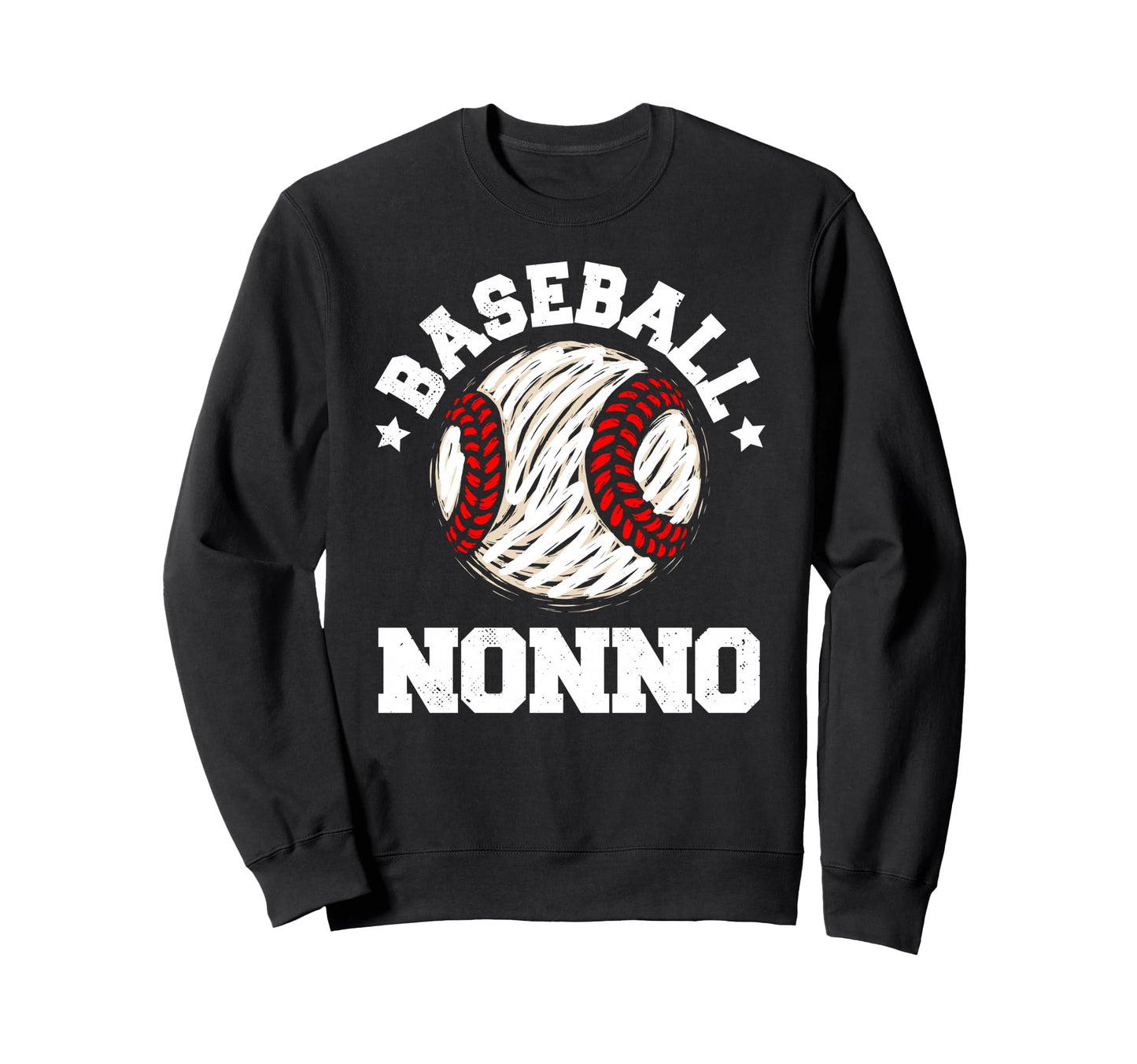 Baseball Nonno Distressed Funny Sweatshirt - Fun Novelty Design Unisex - T-Shirt, Sweatshirt, Hoodie