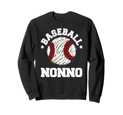 Baseball Nonno Distressed Funny Sweatshirt - Fun Novelty Design Unisex - T-Shirt, Sweatshirt, Hoodie