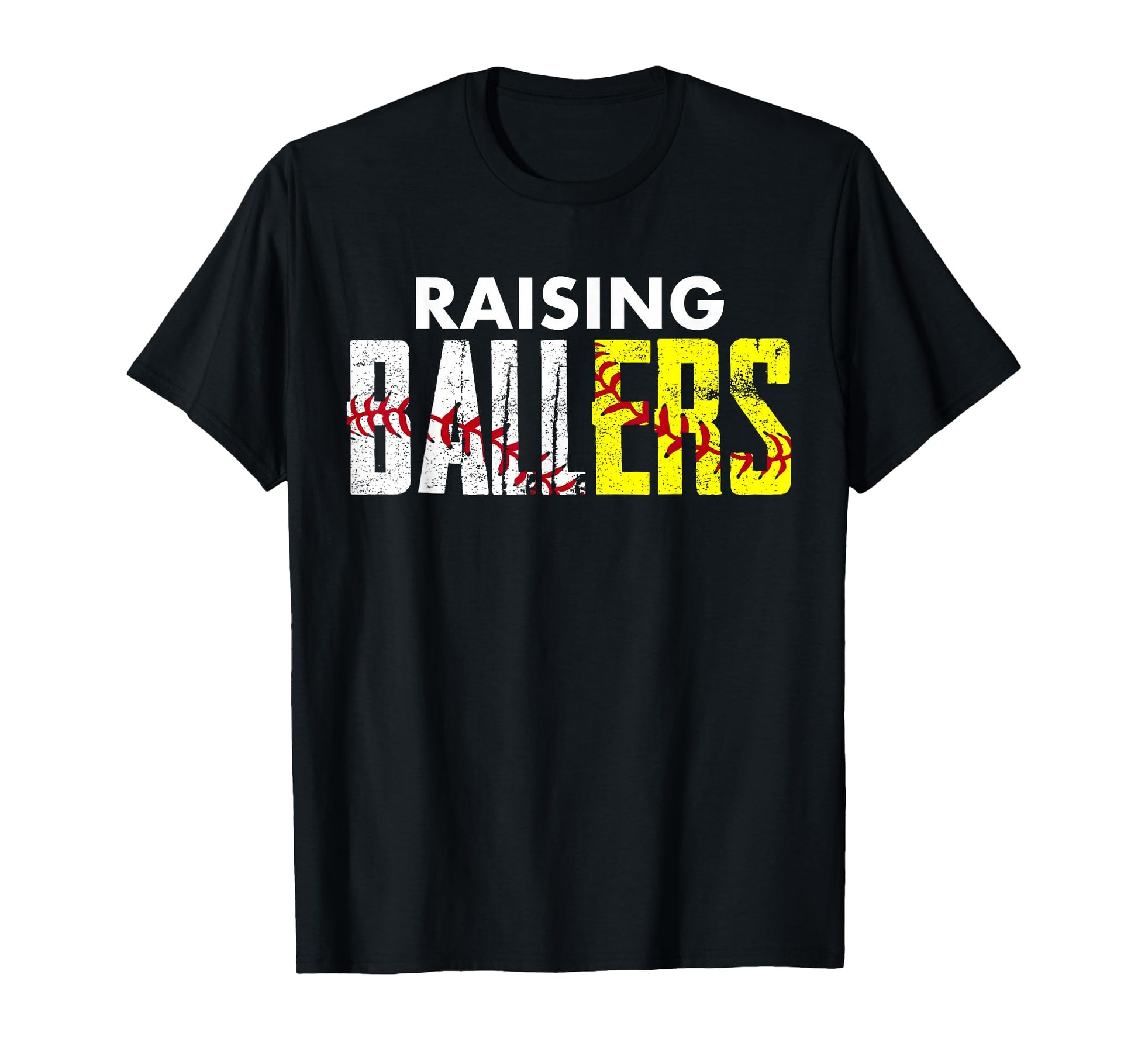 Raising Ballers Baseball Softball T-Shirt - Graphic Print for Adults - T-Shirt, Sweatshirt, Hoodie