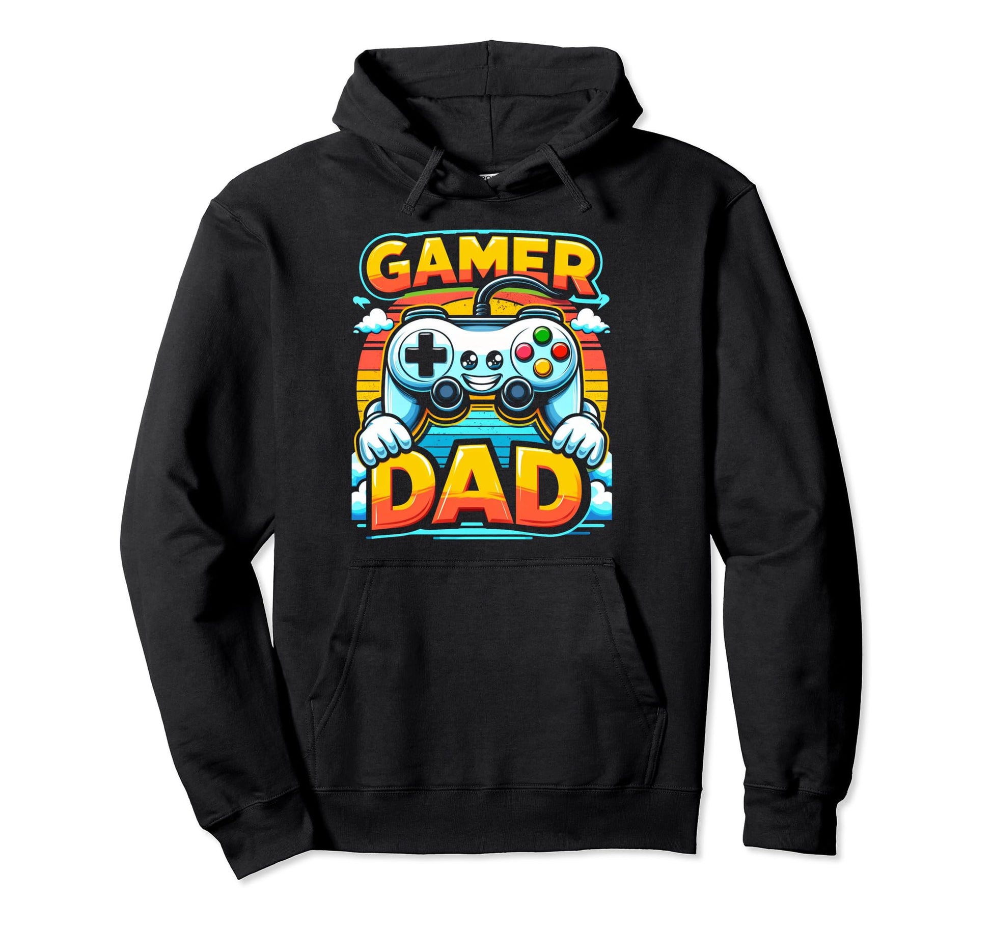 Gamer Dad Game Controller Gaming Hoodie - Streetwear Style for Adults - T-Shirt, Sweatshirt, Hoodie