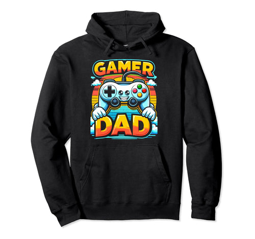 Gamer Dad Game Controller Gaming Hoodie - Streetwear Style for Adults - T-Shirt, Sweatshirt, Hoodie