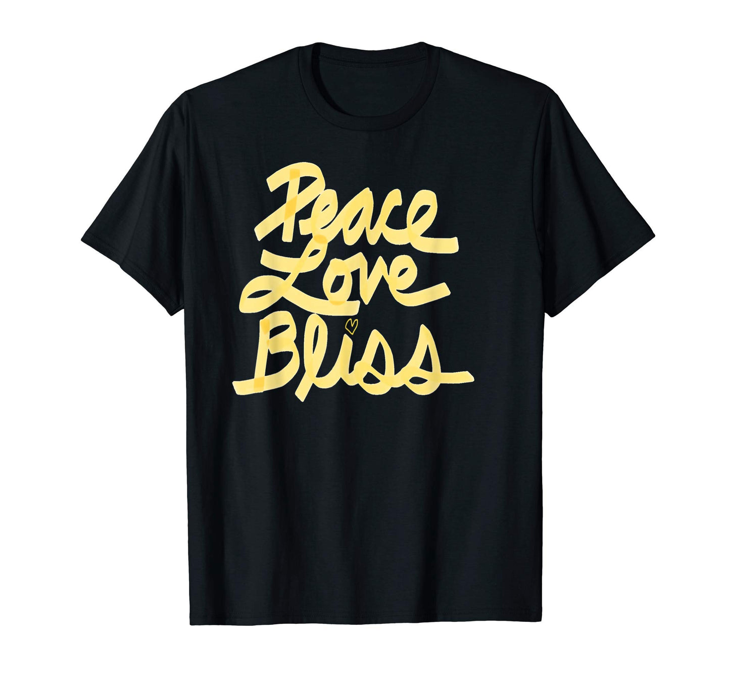 Peace Love Bliss T-Shirt - Minimalist Print Unisex - T-Shirt, Sweatshirt, Hoodie