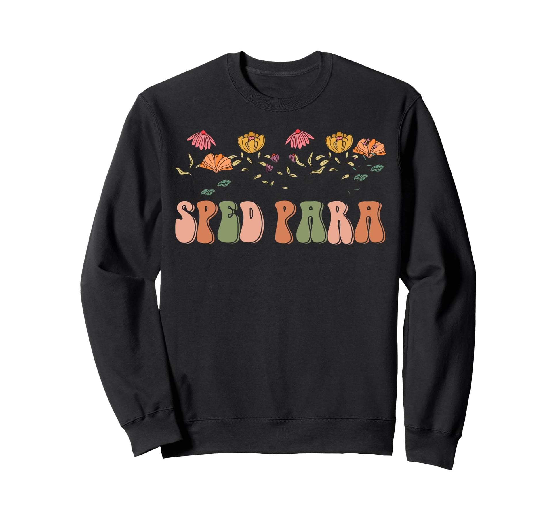 Boho Floral Sped Para Gift Sweatshirt - Custom Art Print Men Women - T-Shirt, Sweatshirt, Hoodie