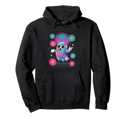 Ghost Disco Dance Vaporwave Aesthetic Hoodie - Aesthetic Graphic Unisex - T-Shirt, Sweatshirt, Hoodie