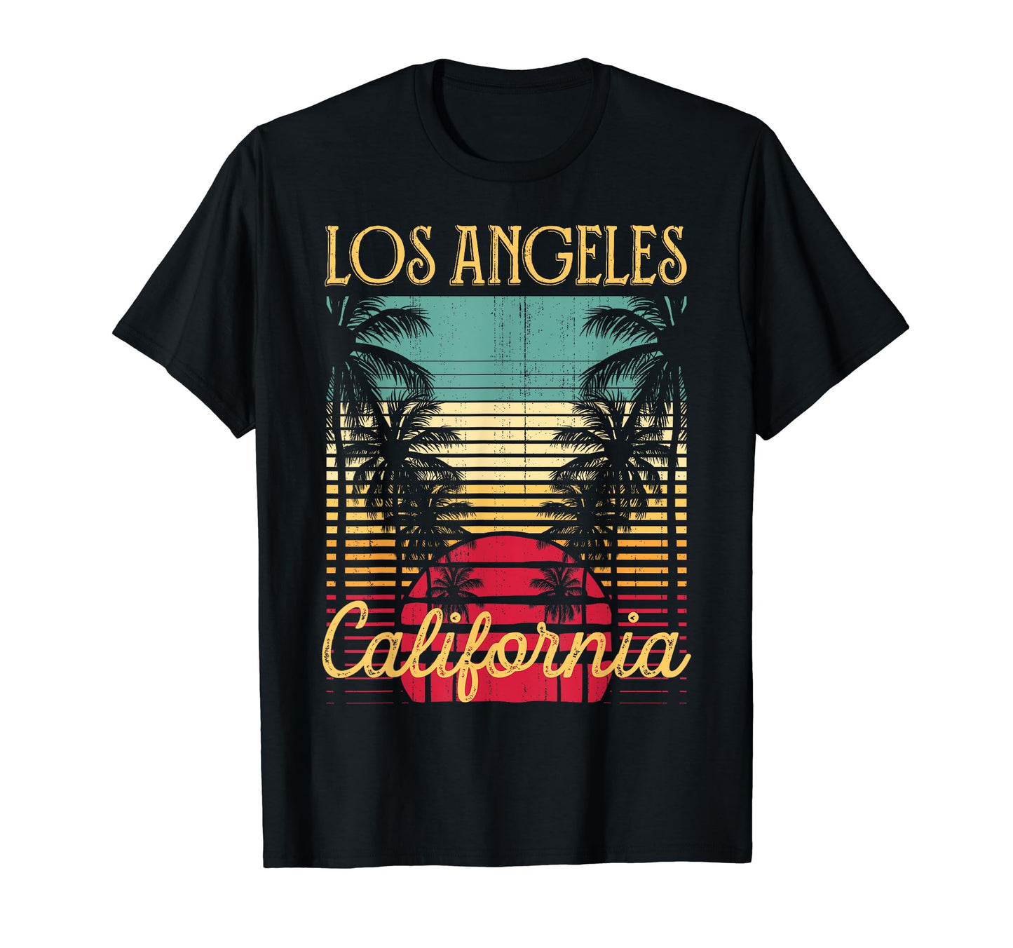 Los Angeles California 70S Surf T-Shirt - Custom Art Print for Adults - T-Shirt, Sweatshirt, Hoodie