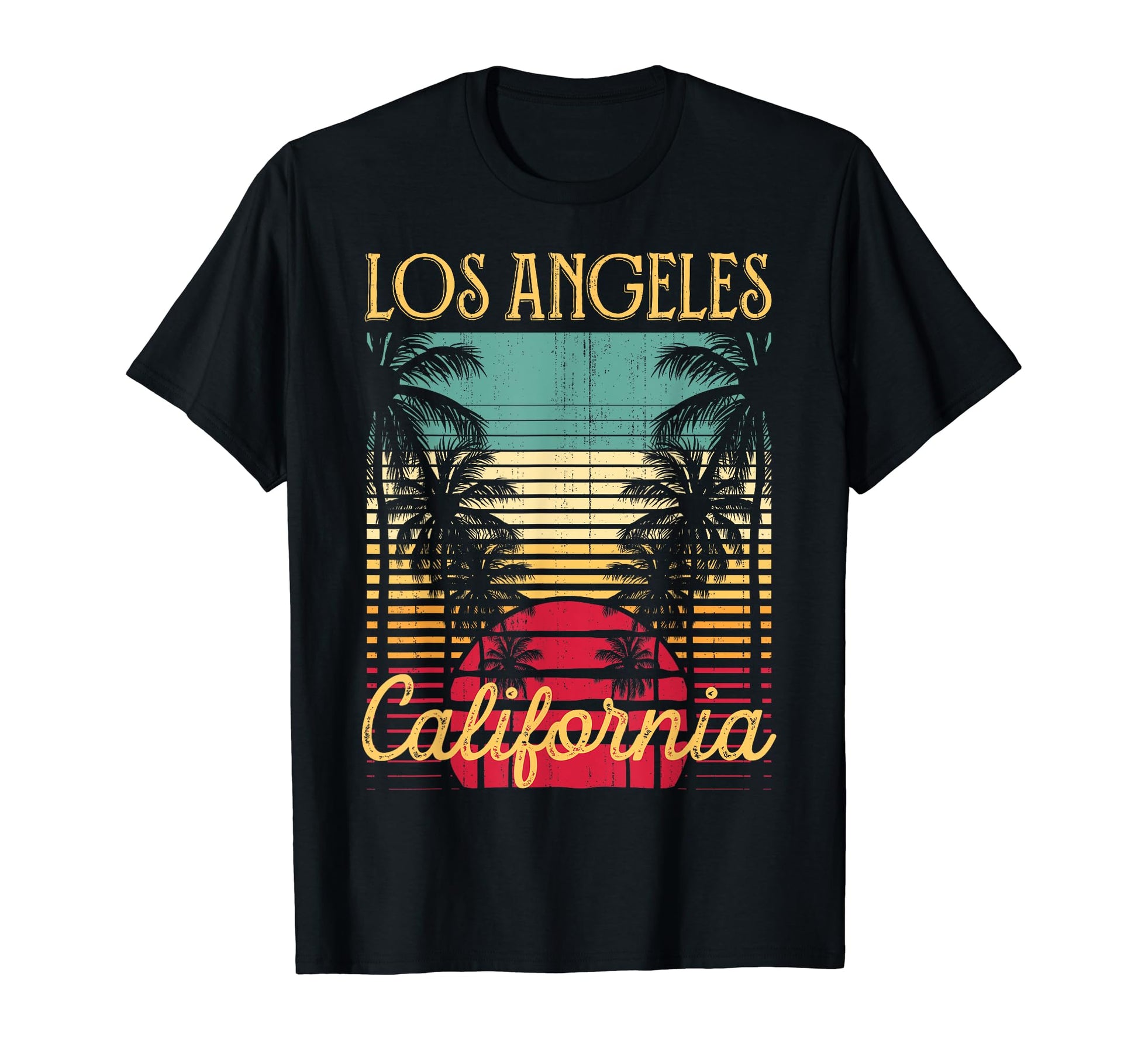 Los Angeles California 70S Surf T-Shirt - Custom Art Print for Adults - T-Shirt, Sweatshirt, Hoodie