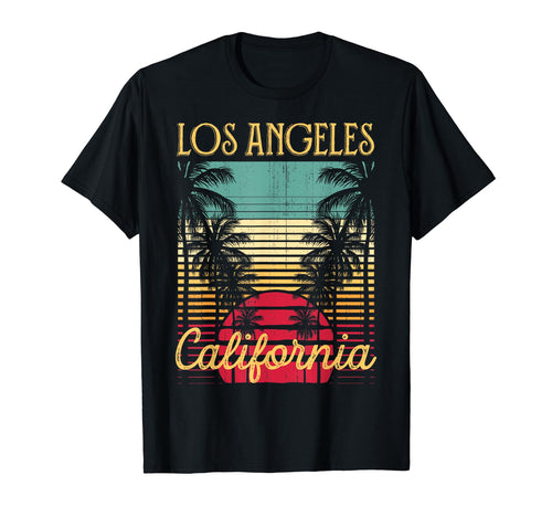 Los Angeles California 70S Surf T-Shirt - Custom Art Print for Adults - T-Shirt, Sweatshirt, Hoodie