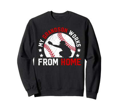 Funny Baseball Catcher Grandma Sweatshirt - Novelty Apparel for Adults - T-Shirt, Sweatshirt, Hoodie