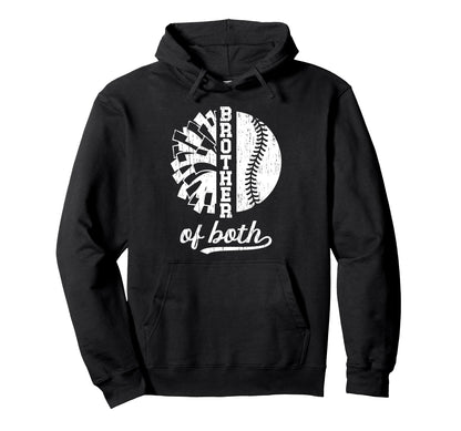 Brother Both Brother Baseball Player Hoodie - Novelty Apparel for Adults - T-Shirt, Sweatshirt, Hoodie
