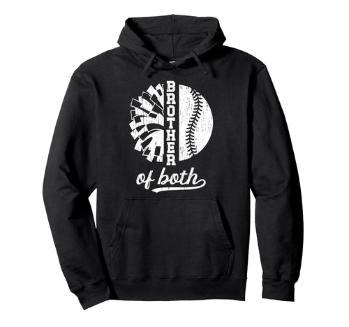 Brother Both Brother Baseball Player Hoodie - Novelty Apparel for Adults - T-Shirt, Sweatshirt, Hoodie